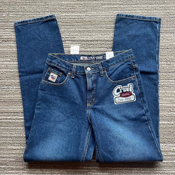 Y2K Cruel Girl Size 7R low rise relaxed fit boot cut jeans NWT - Picture 3 of 8